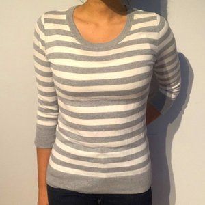 Gap Striped Quarter Sleeve Sweater S